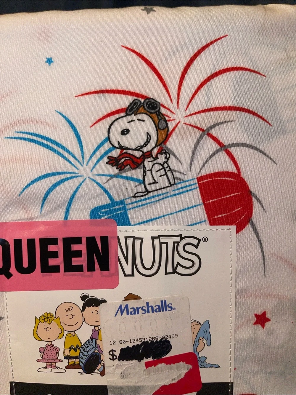 Peanuts queen sheet